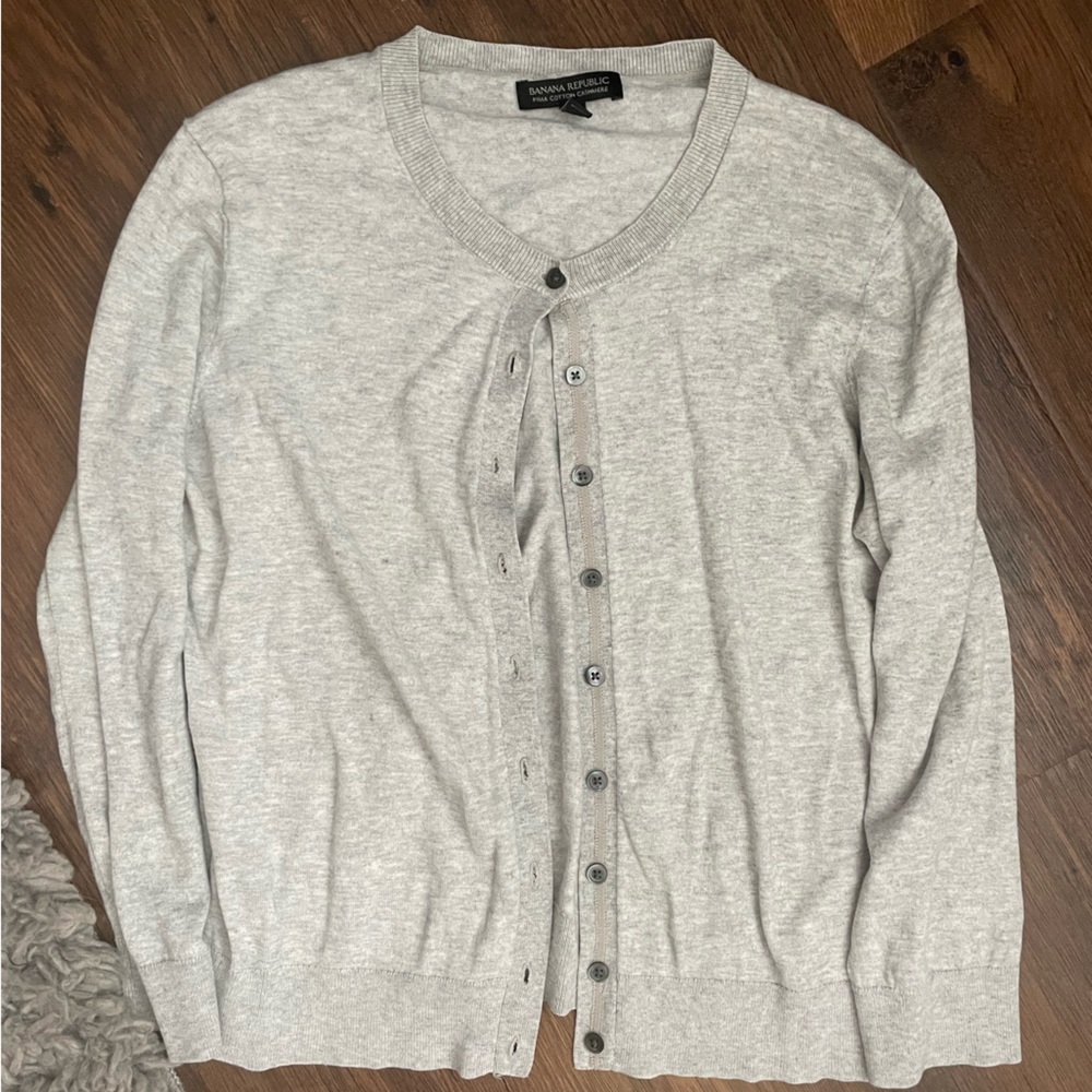 Banana republic grey cardigan